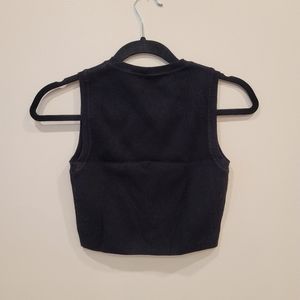 Zara Black Stretch Knit Tank Size M
